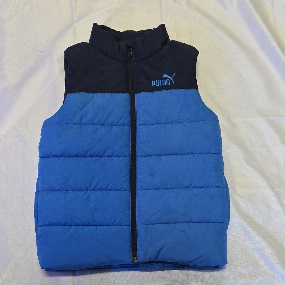 Puma Two-Tone Blue Puffer Vest